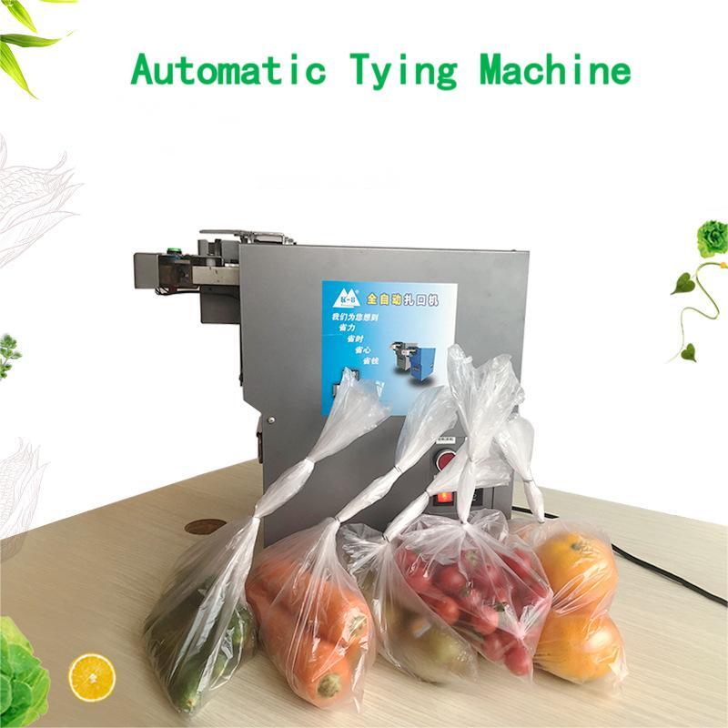 Supermarket Fresh Vegetable Fruit Sealing PackagingAutomatic Tying Machine