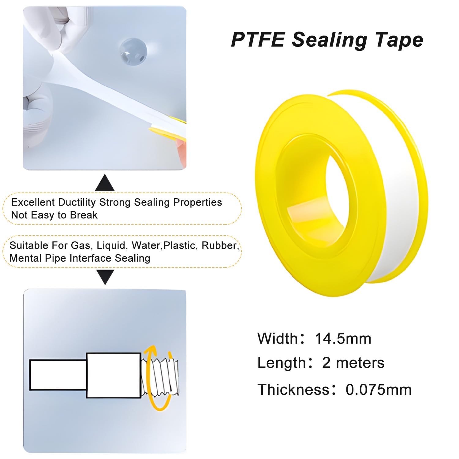 15Pcs Propane Tank Gasket and O-Rings for Soft Nose P.O.L. Black