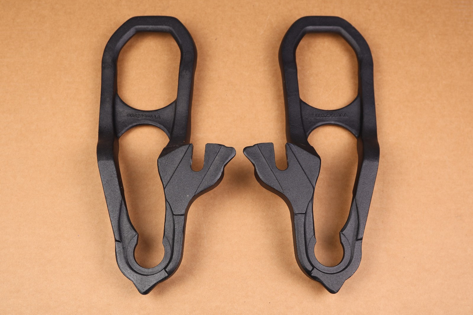 OEM 2019-2026 Dodge Ram 1500 Front Left & Right Side Tow Hook Set Pair BLACK