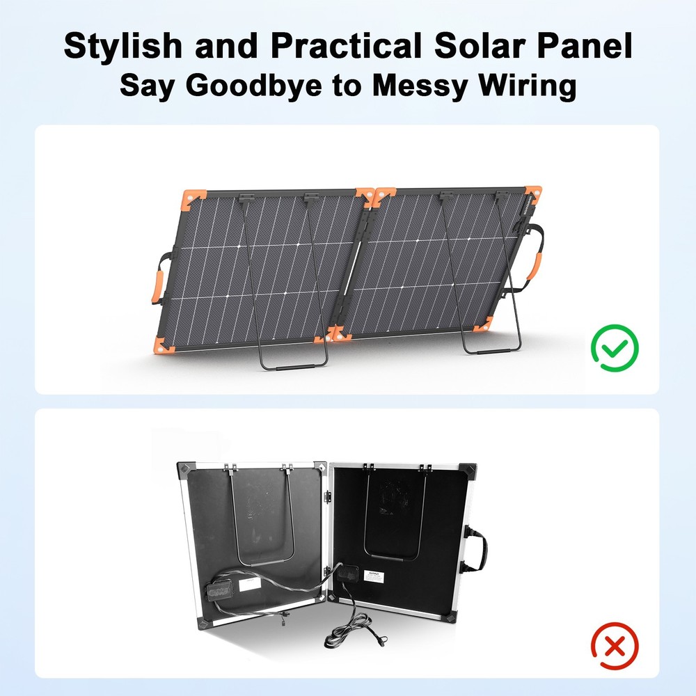 200W 100W Solar Panel Portable for Jackery Explorer 300 1000 2000 Power Stations