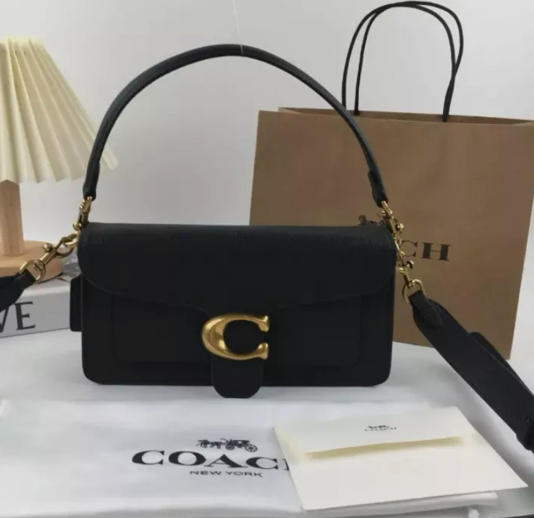 Coach 73995 Tabby 26 Shoulder Bag 2Way Crossbody Black Leather Outlet NEW