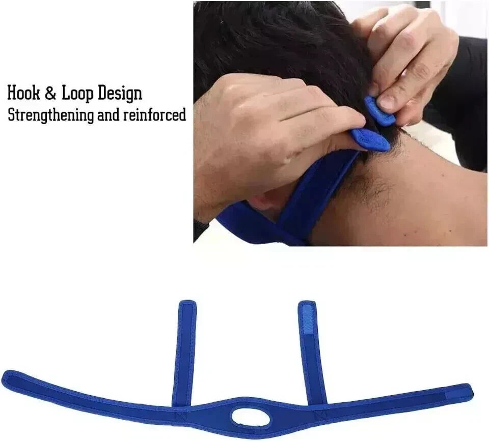 2 Pack Anti Snore Chin Strap Stop Snoring Belt Sleep Apnea Support Solution
