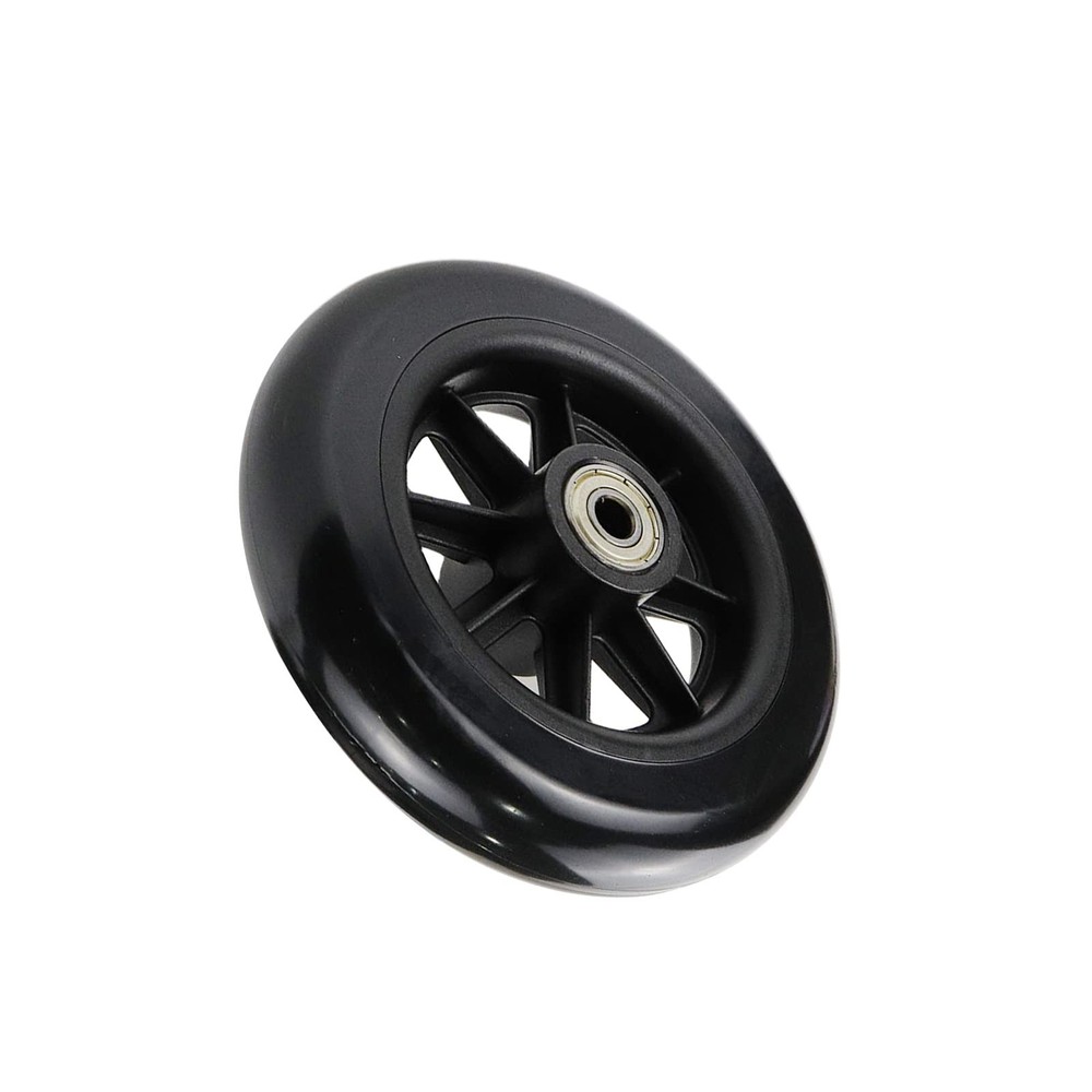 Wealrit Black Solid Walker Wheels Replacement - 5 Inch Drive Rollator Wheels ...