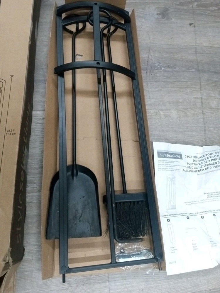 Style Selections 3 PC Fireplace Tool Set - Model # 15839L - Item #0574380
