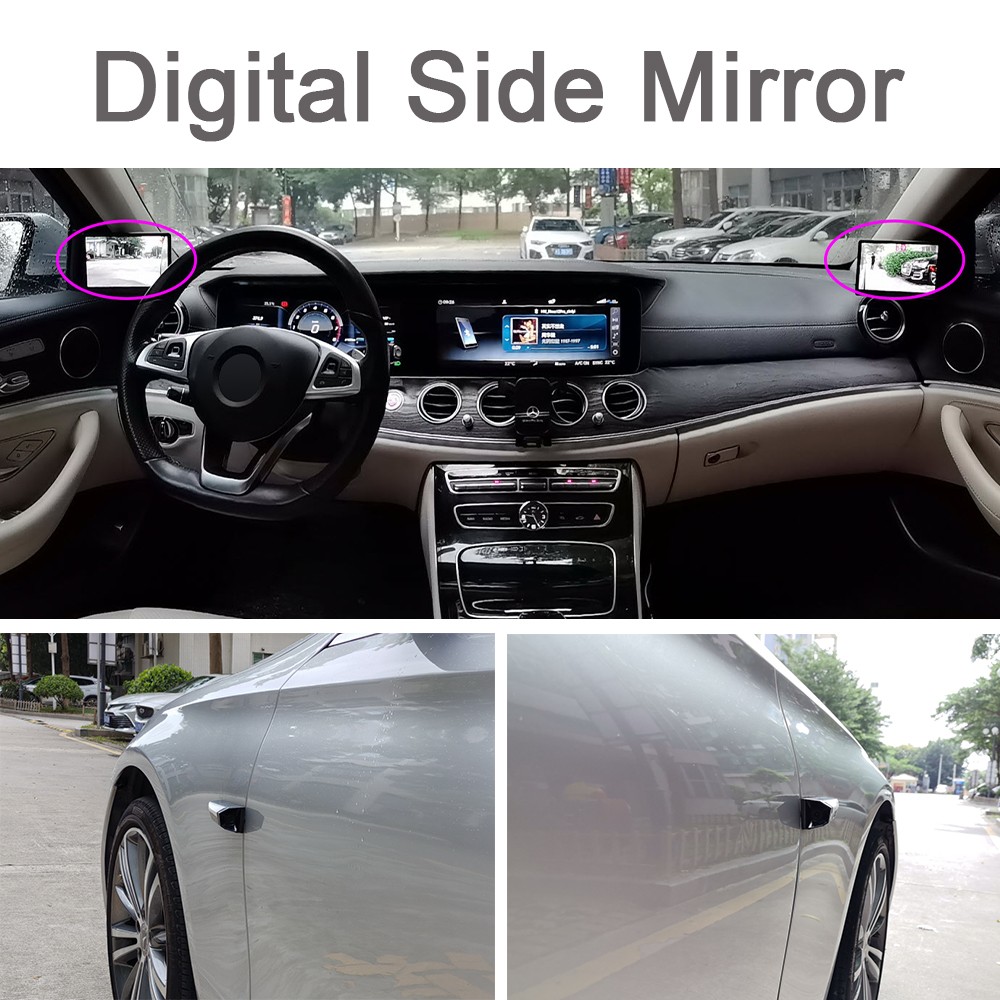 Side View Camera & Streaming Media Dashcam Kit Night Vision Wide Angle IP68