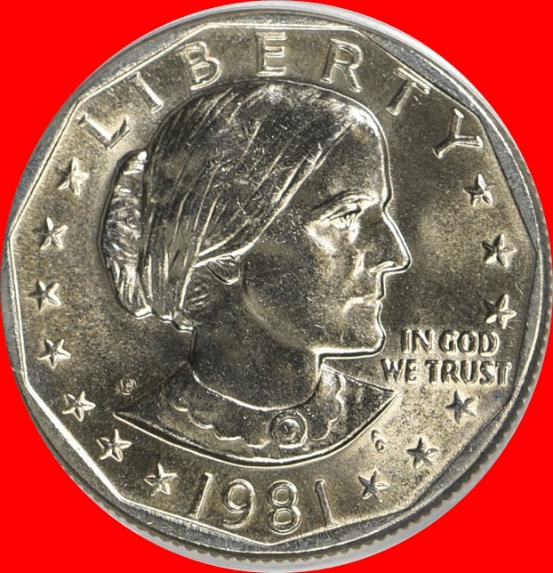 1981 P Susan B Anthony Dollar Choice/Gem Bu from mint sets