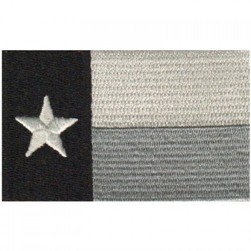 State Flag- Texas Gray Biker Patch vest jacket harley motorcycle USA