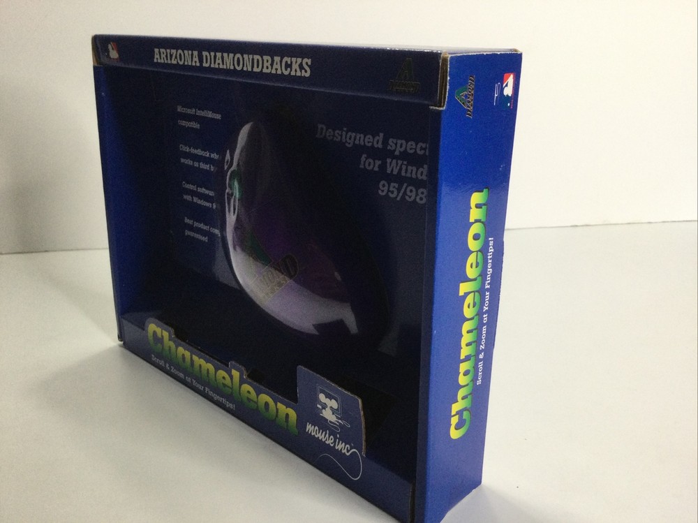 Chameleon Arizona Diamondbacks Computer Mouse PURPLE Vintage Throwback MLB