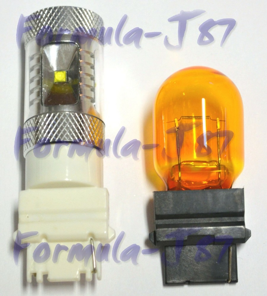 LED Light 30W 3156 Amber Orange Two Bulbs DRL Daytime Light Replacement Upgrade