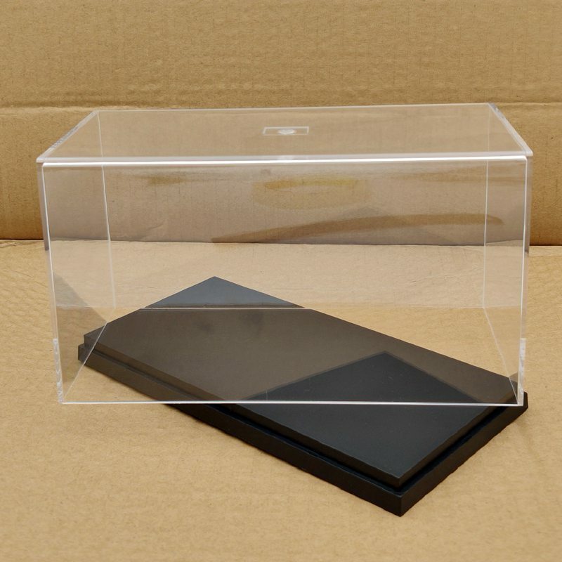 Acrylic Case Motorcycle Model Car Display Boxes Dustproof Storage Box Clear 20cm