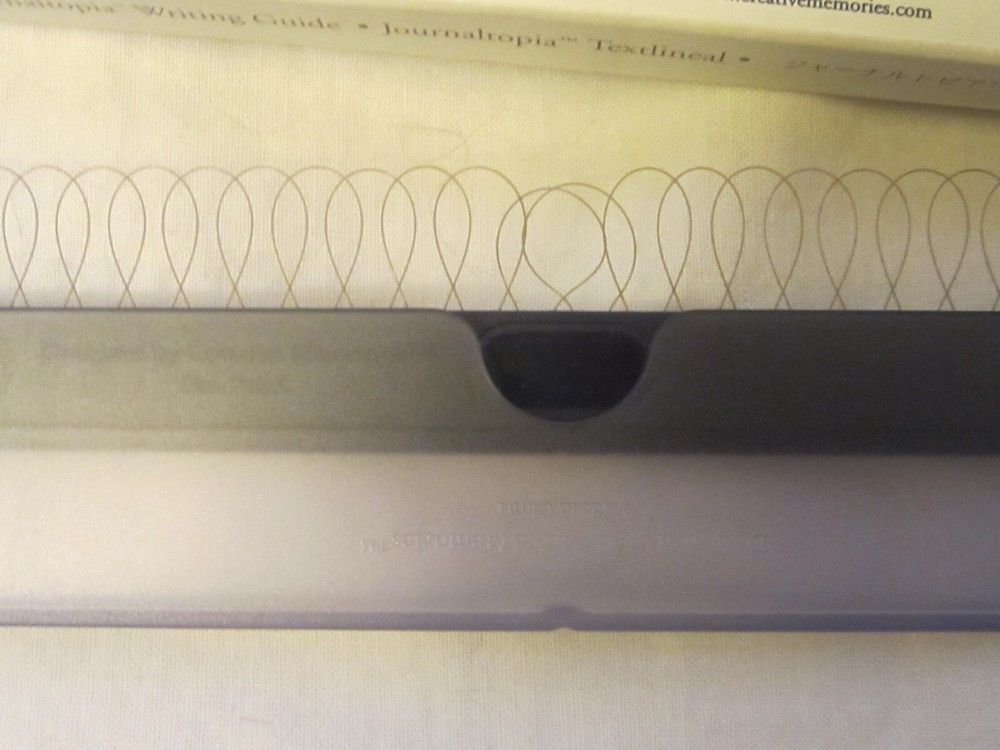 Creative Memories Scrapbooking Plastic Journaltopia Writing Guide Tool