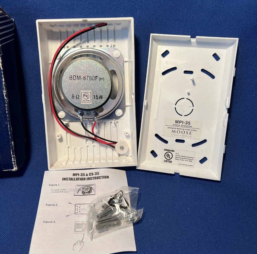 MOOSE MPI-35 Security Alarm Speaker with Hardware