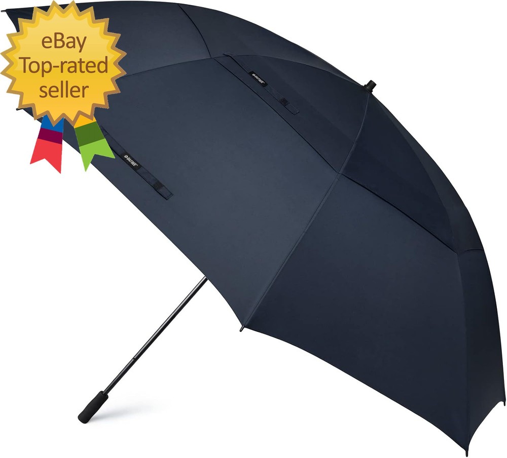 80" Huge Large Oversize Golf Umbrella Double Canopy Vented Windproof Stick