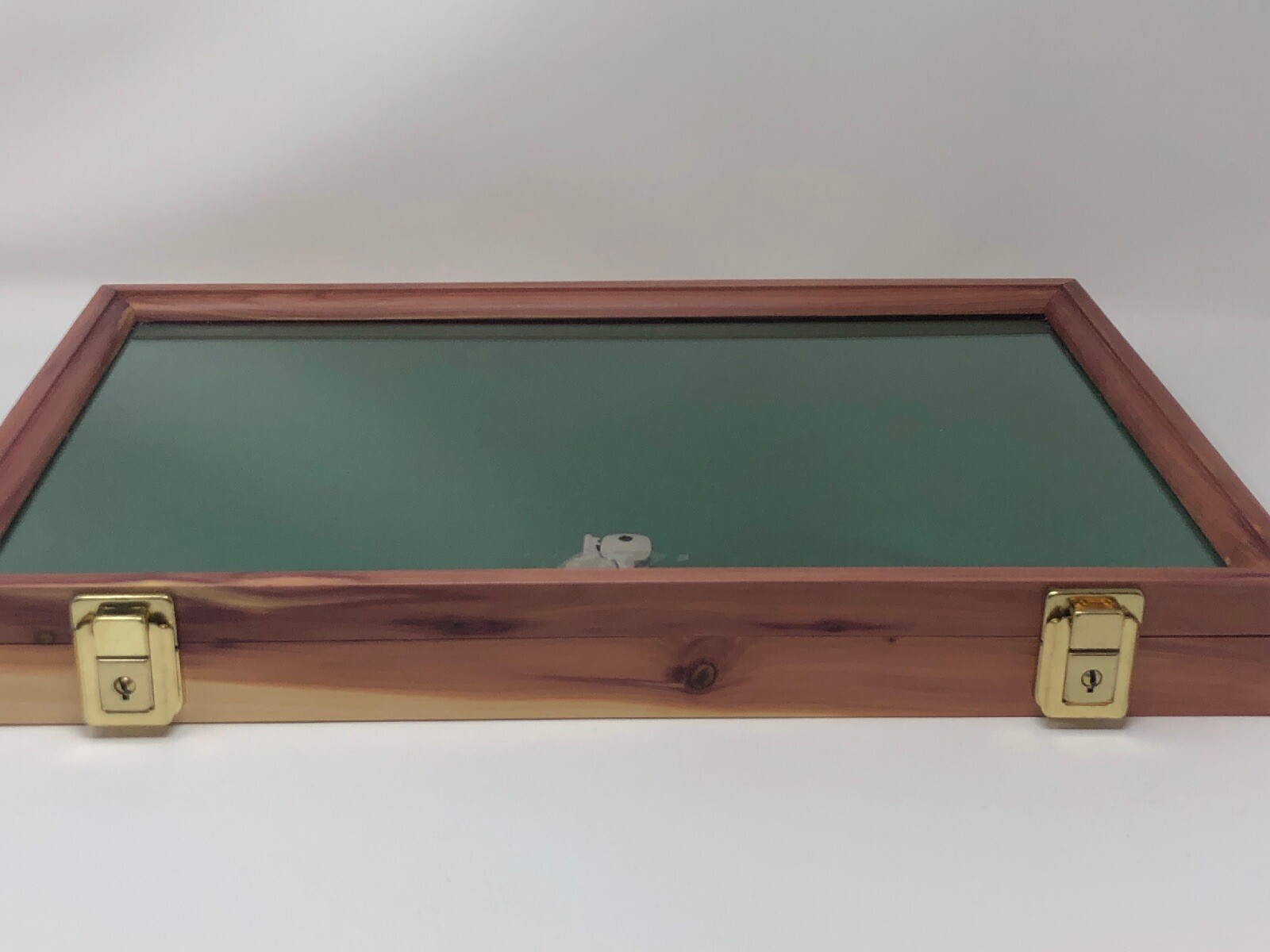 Cedar Wood Display Case 12 x 18 x 2 for Arrowheads Knives Collectibles & More