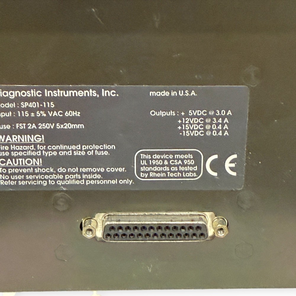 Diagnostic Instruments SPOT SP401-115 Microscope Digital Camera Power Supply