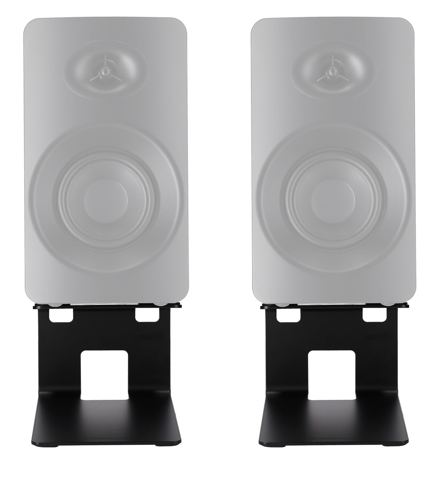Pair Rockville SR4 Speaker Riser Stands For 4" Desktop Speakers or Monitors