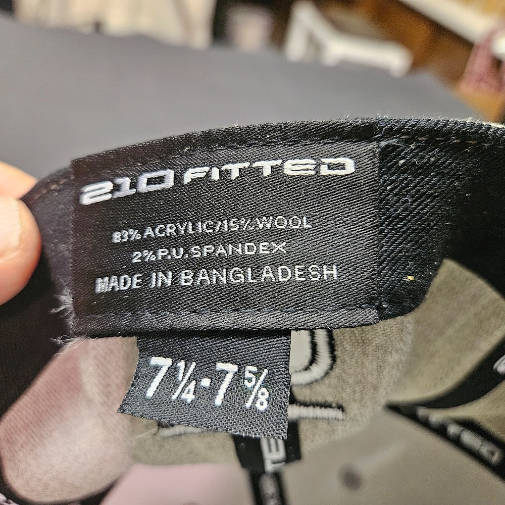 seventy grey fitted golf hat