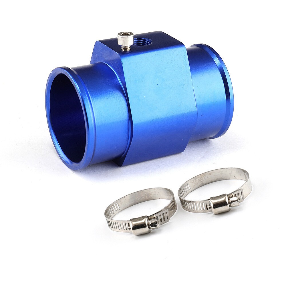 1Pcs Aluminum New Water Temperature Sensor Adapter Black Blue ^ ╏