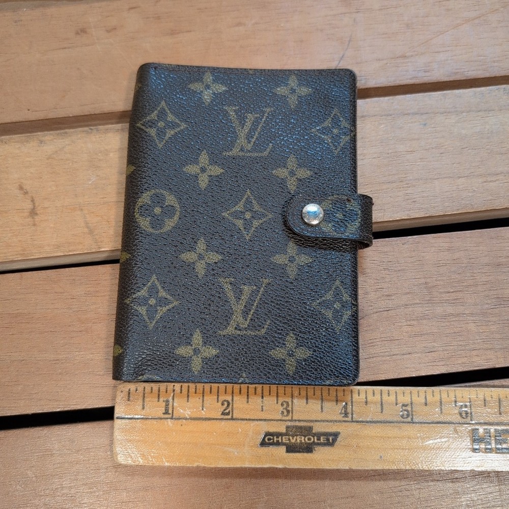 Authentic Louis Vuitton LV Agenda Notebook Cover Monogram Day Planner 2008 Diary