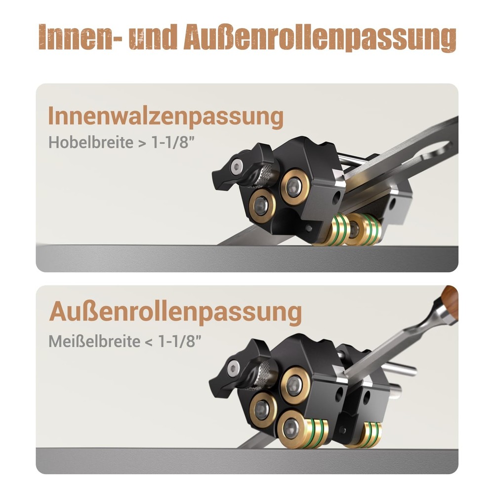 HONGDUI Honing Guide, Chisel Sharpening Jig Black, Single Honing Guide