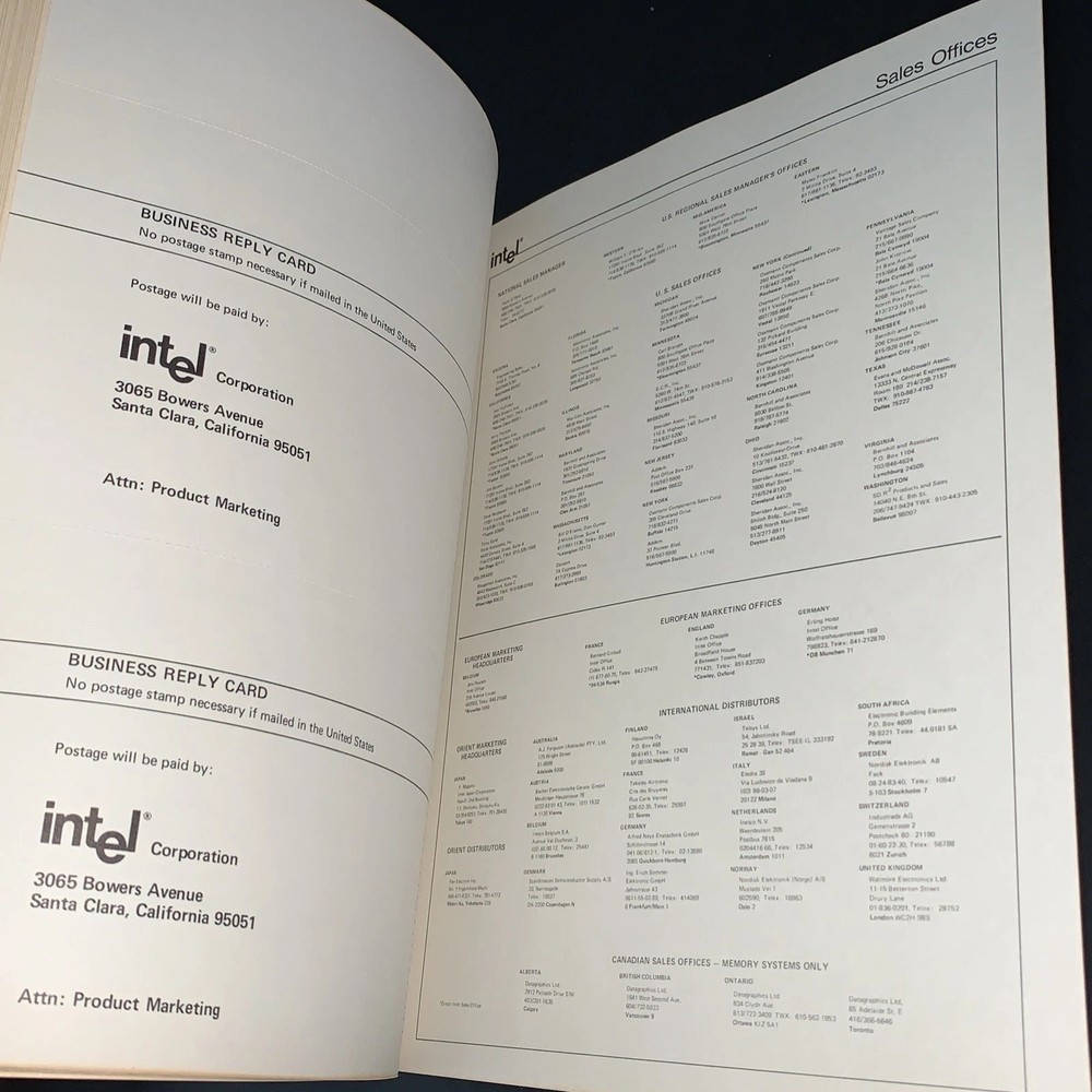 The Intel Memory Design Handbook August 1973 Vintage Technical Reference Book