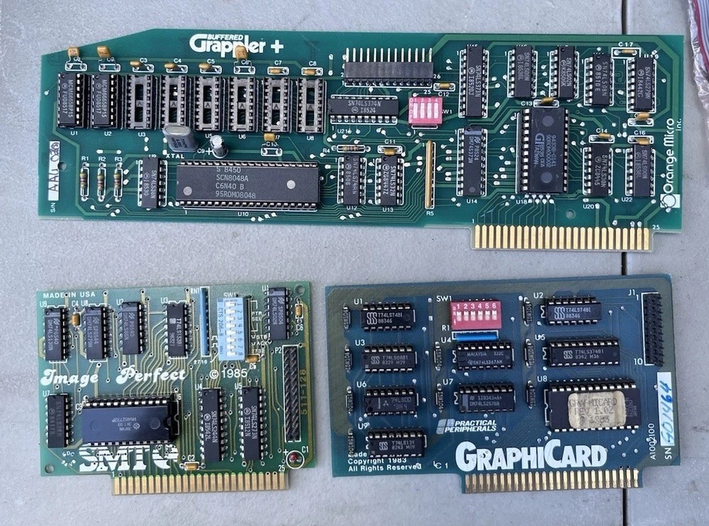 RARE Basis 108 Microcoputer Apple II Clone Computer Manual & 14 Interface Cards