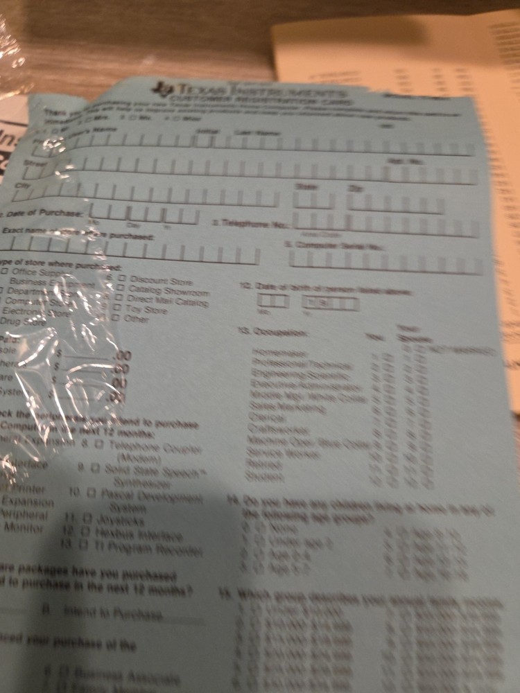 Vintage Texas Instruments Ti-99/4A (PHCOO4A) Home Computer Bundle Untested