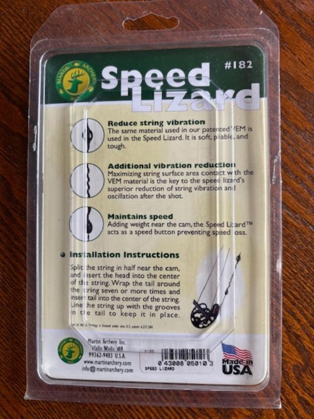 Martin Archery Speed Lizard String Dampener, Model# 182, New