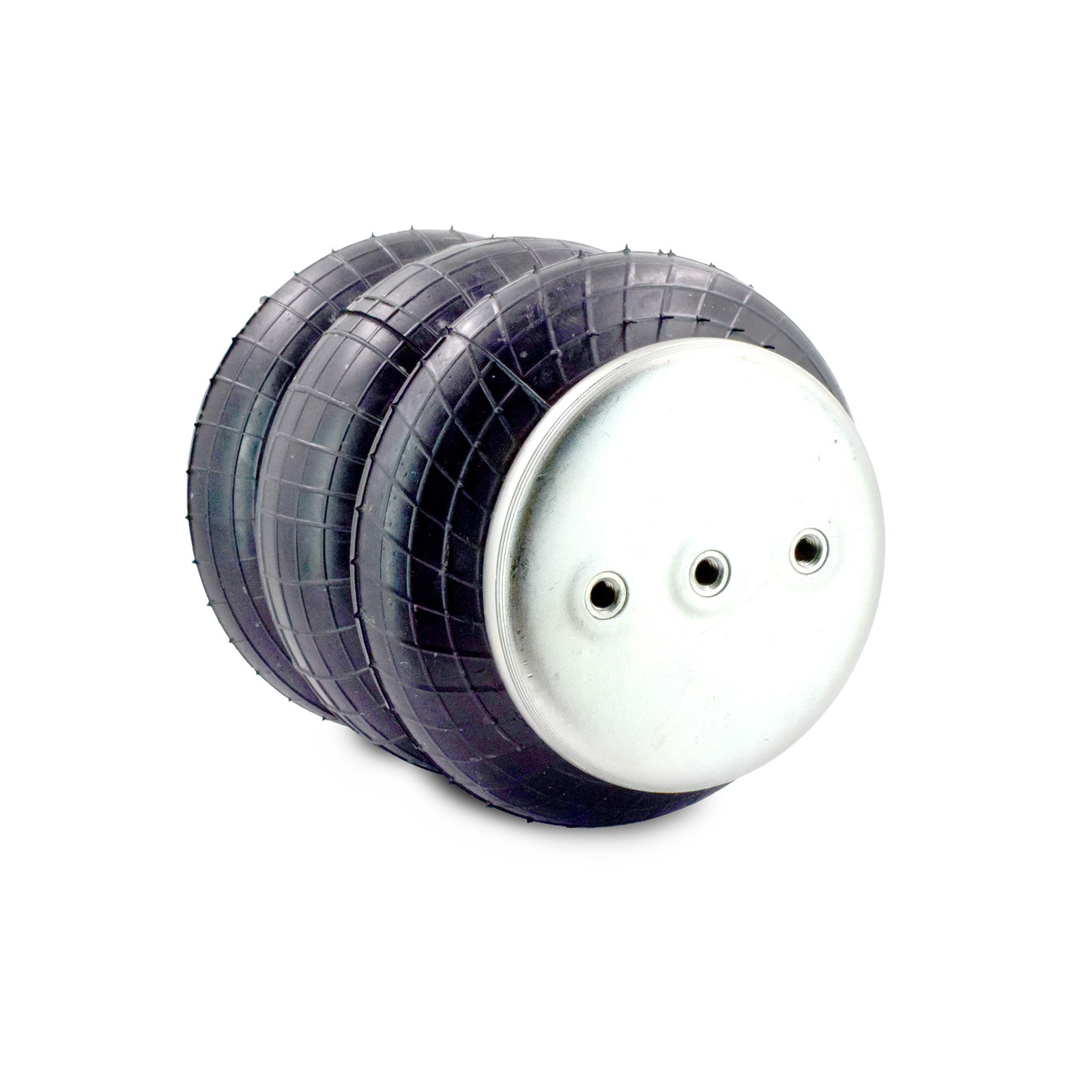 Universal Air Spring Bag Replacement 1/2" NPT Single Port Triple Bellow 2600 lbs