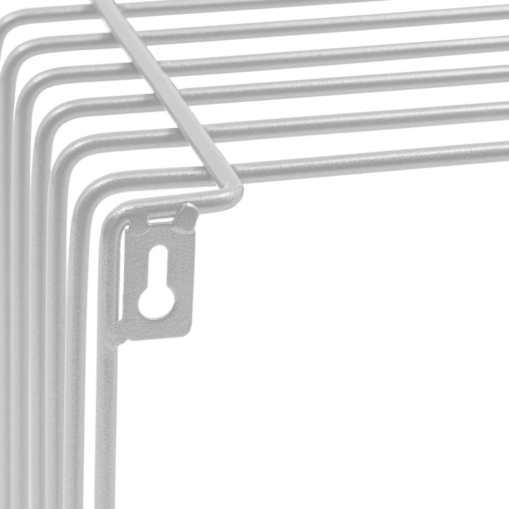 Side Table, Square Geometry Side Table, Linear Metal End Table