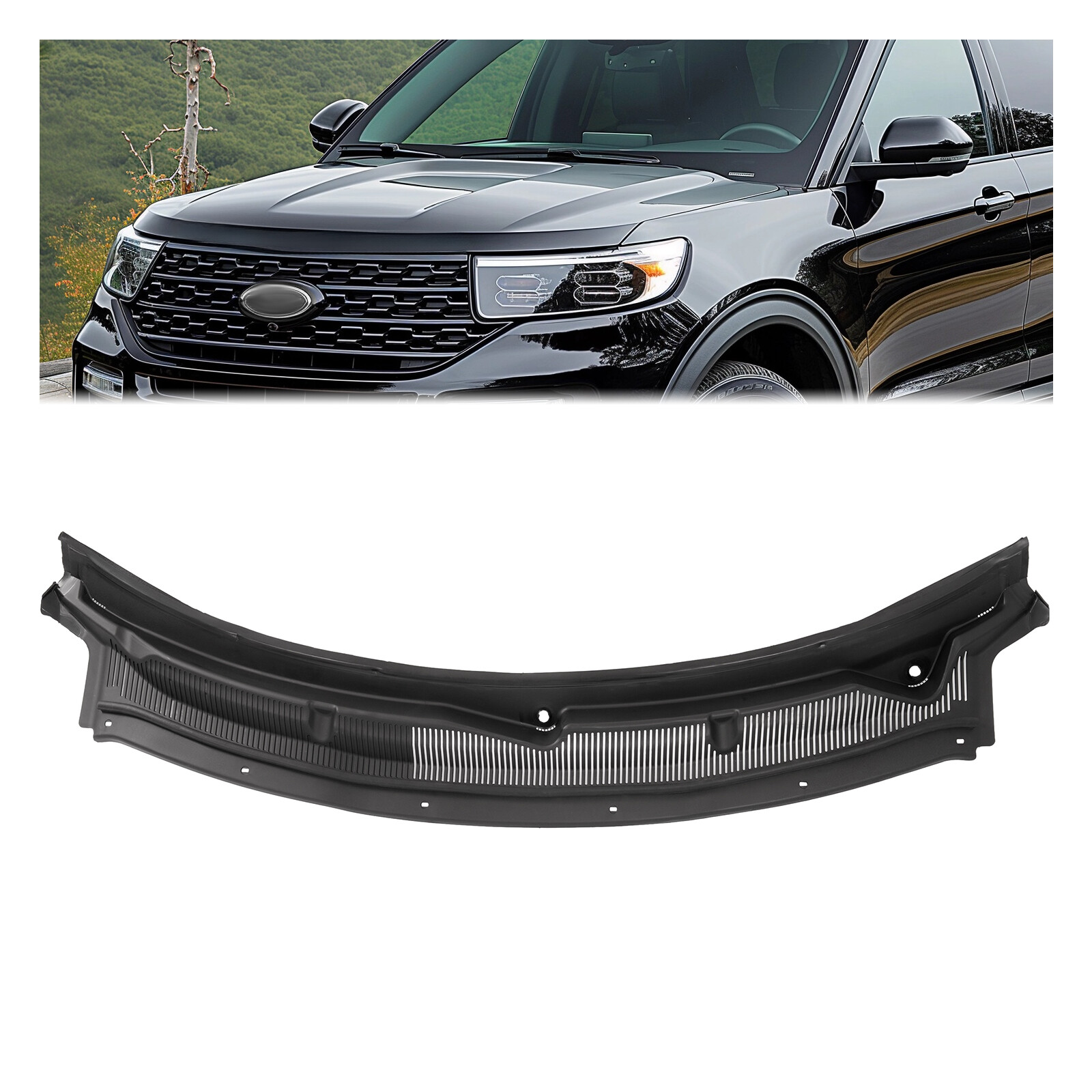 Top Windshield Wiper Cowl Grille For Ford Explorer 2011-2019 #FO1271109