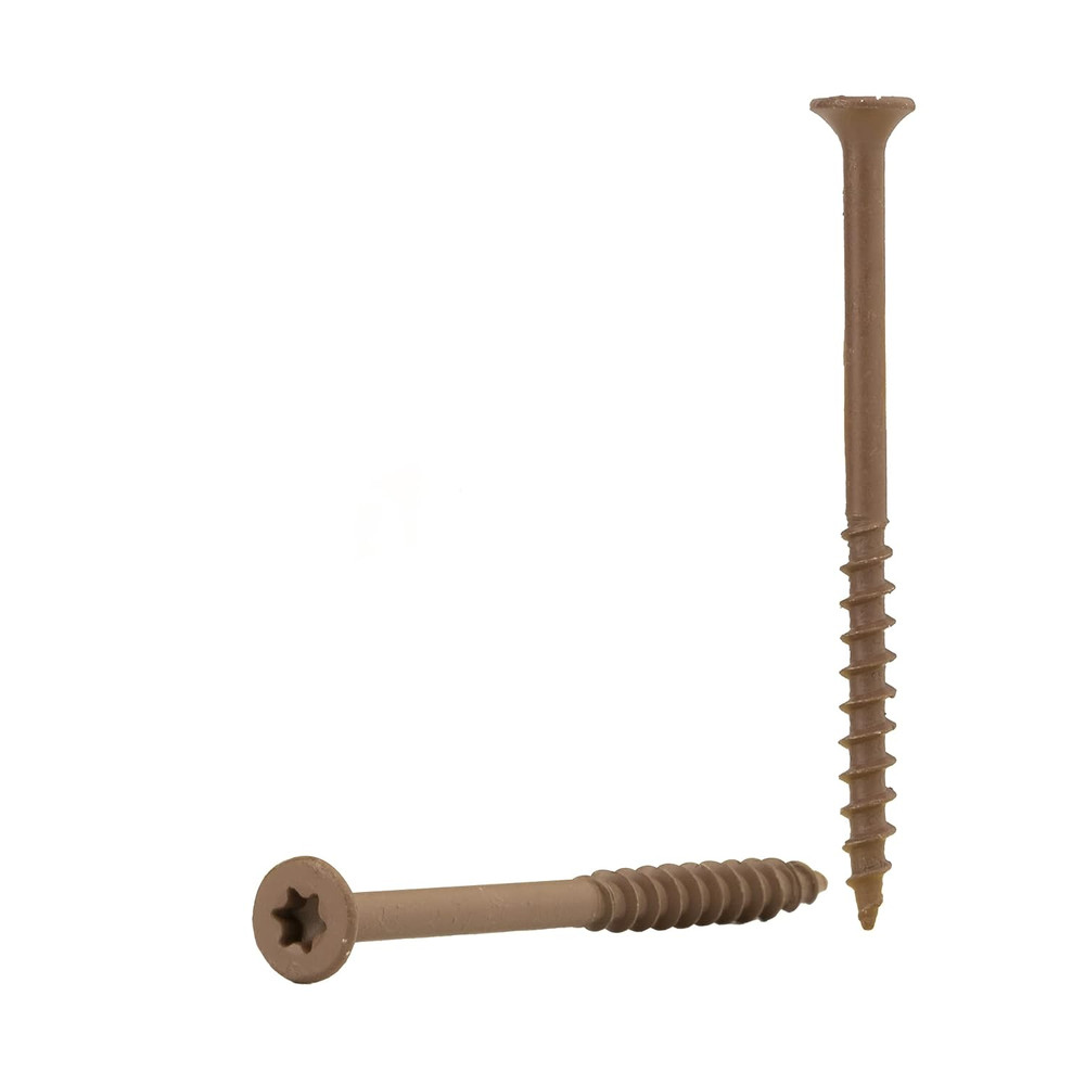 Deck Screws Jar # 8 X 2 1/2" - 250 Count, Brown