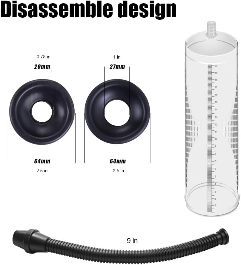 Vacuum Penis Pump for Male ED Enhancement Erectile Enlargement Penis Enlarger BG