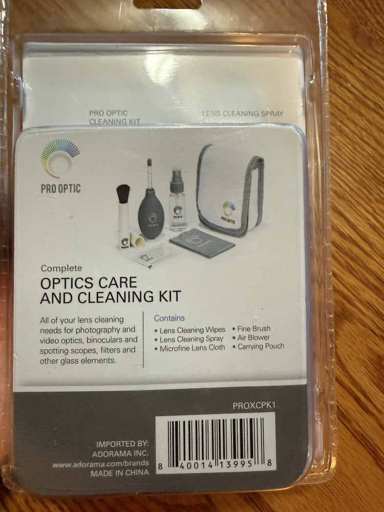 PRO OPTICS COMPLETE OPTICS CARE AND CLEANING KIT