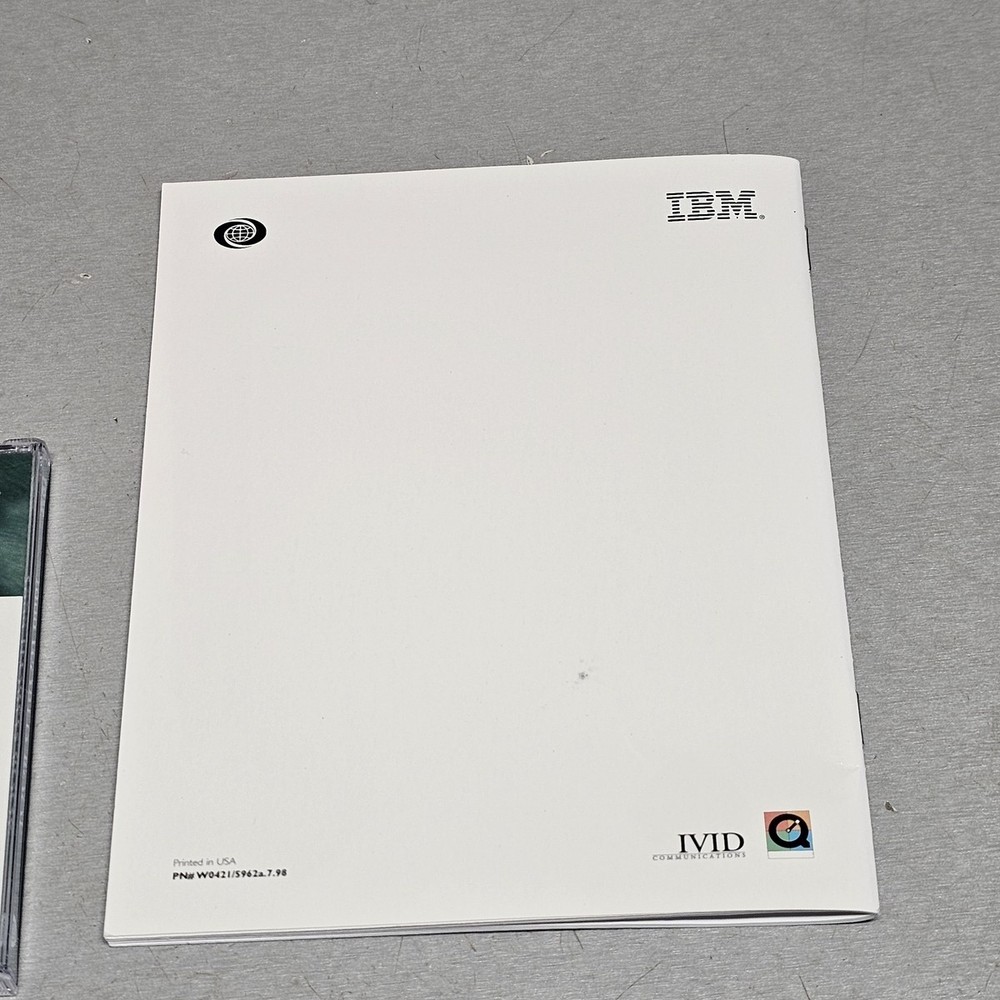 1999 World Book Multimedia Encyclopedia CD-ROM + User Guide IBM