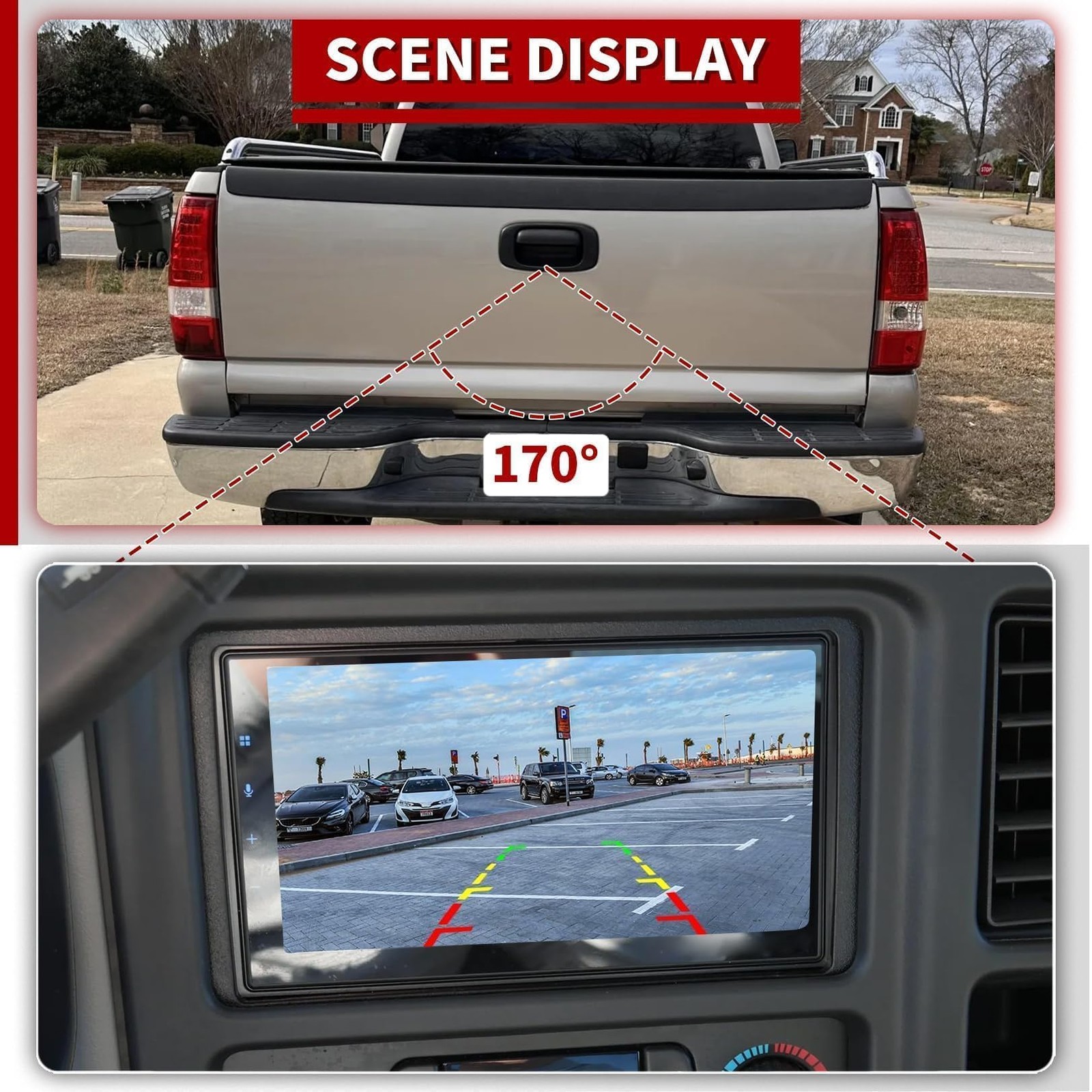 Tailgate Handle Backup Camera Compatible with Silverado/Sierra 1999-2006 1500