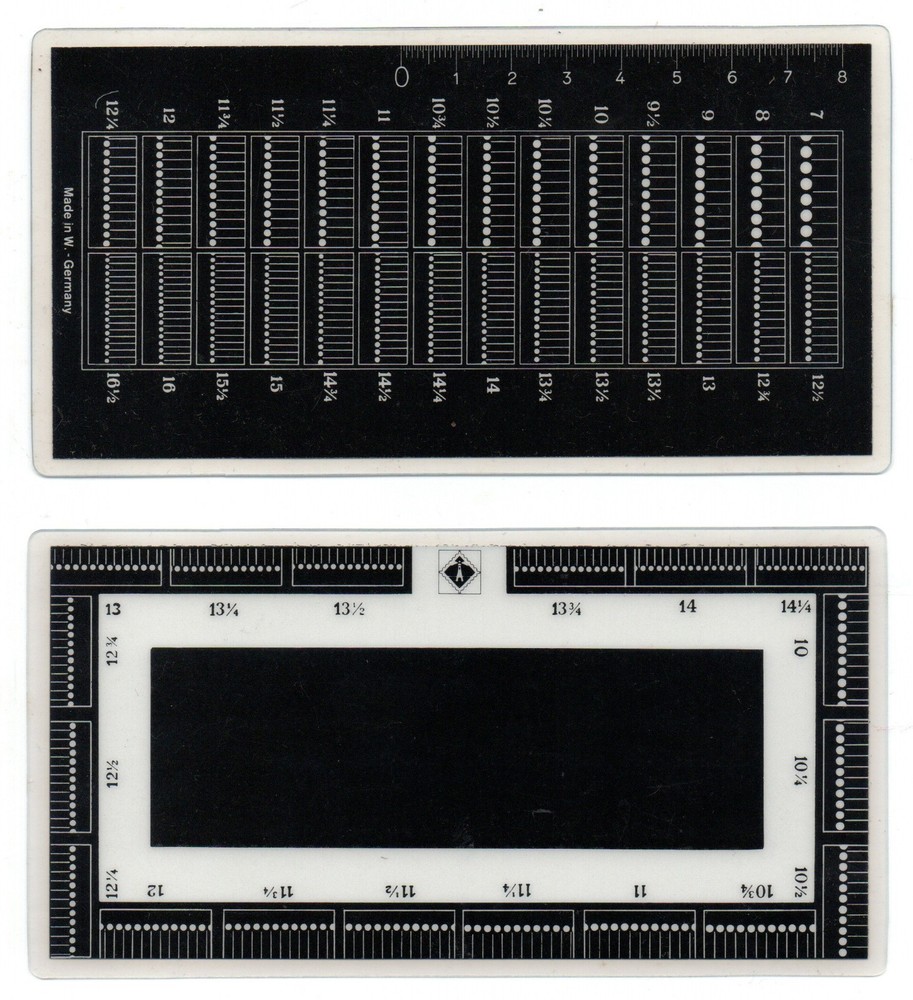 Lighthouse Plastic Perforation Gauge Both sides shown New  (BT74)
