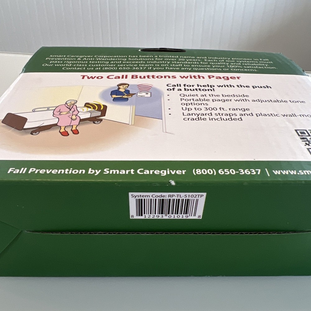SMART Caregiver Fall Prevention Call Button Pager System