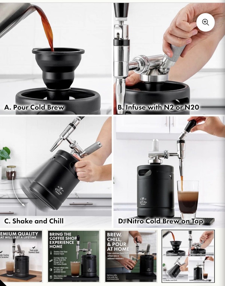 Cold Brew Coffee Maker 64oz/2Qt