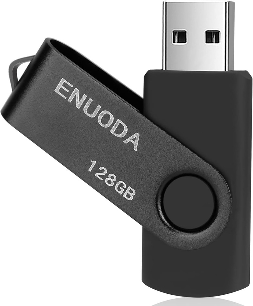 Versatile 128GB Portable USB 2.0 Drive - Fast Data Transfer for All Devices