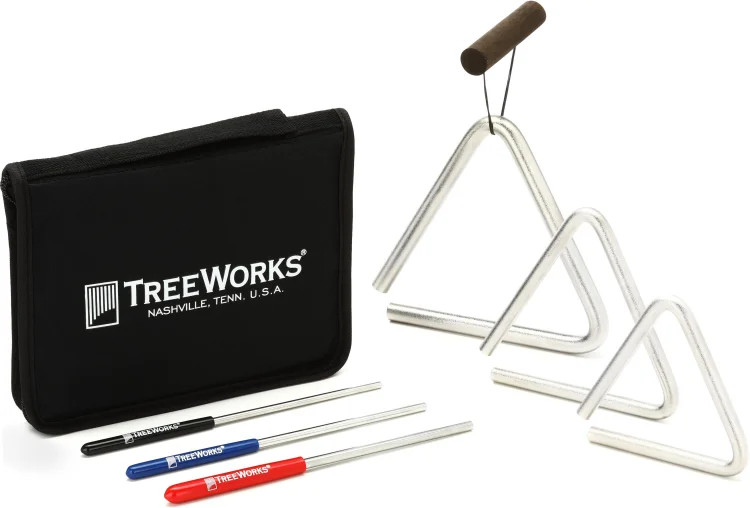 Treeworks TRE57BP Triangle Set with Beaters and Bag