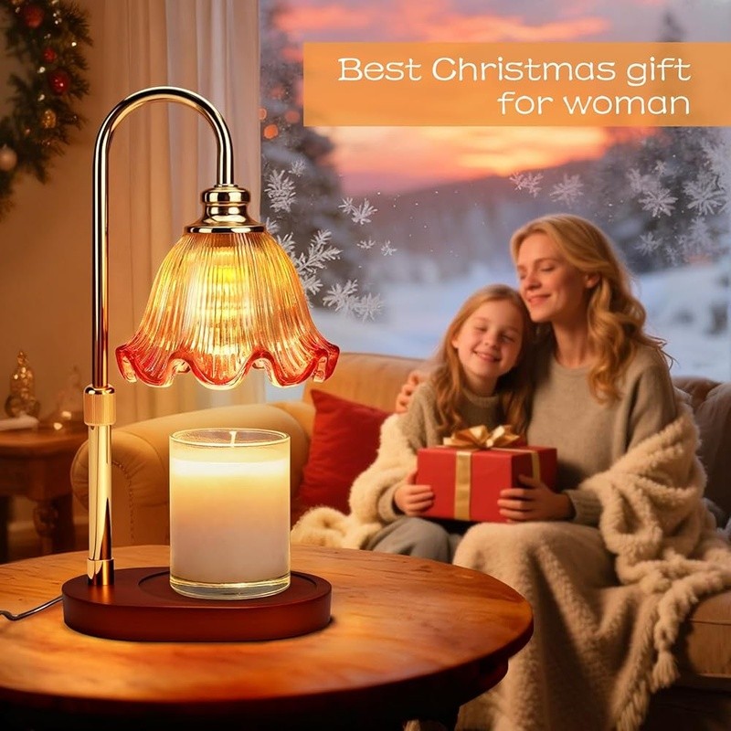 Adjustable Candle Warmer Lamp W/ Timer Dimmable Lighting Unique Home Decor New