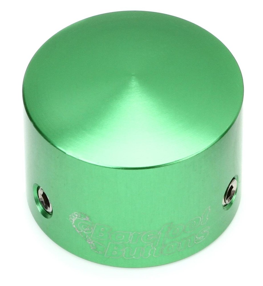 Barefoot Buttons V1 Tallboy Footswitch Cap - Green (3-pack) Bundle