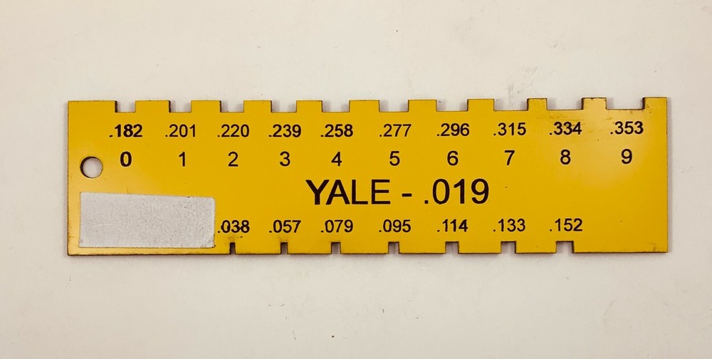 Locksmith Pin Gauge for Yale