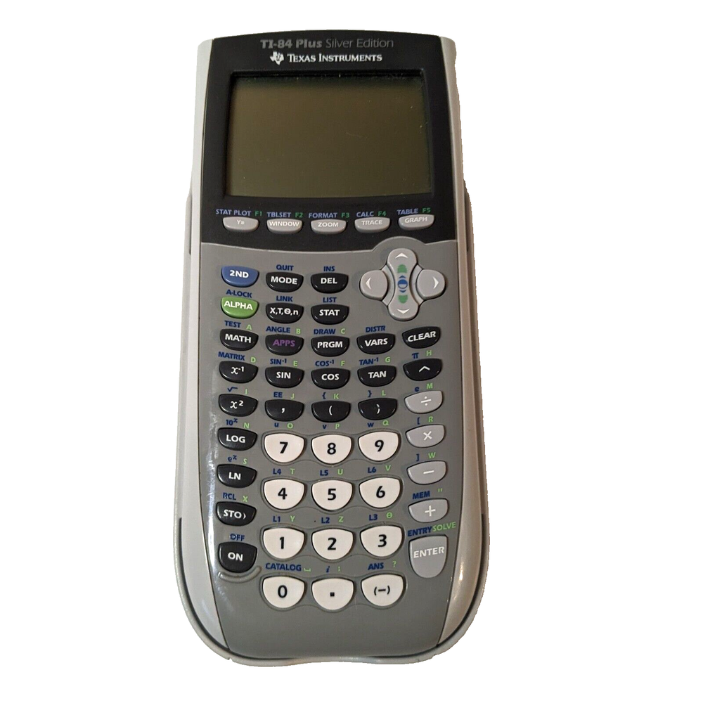 Texas Instruments TI-84 Plus Silver Edition Grey with Top Cover, Tested, Working