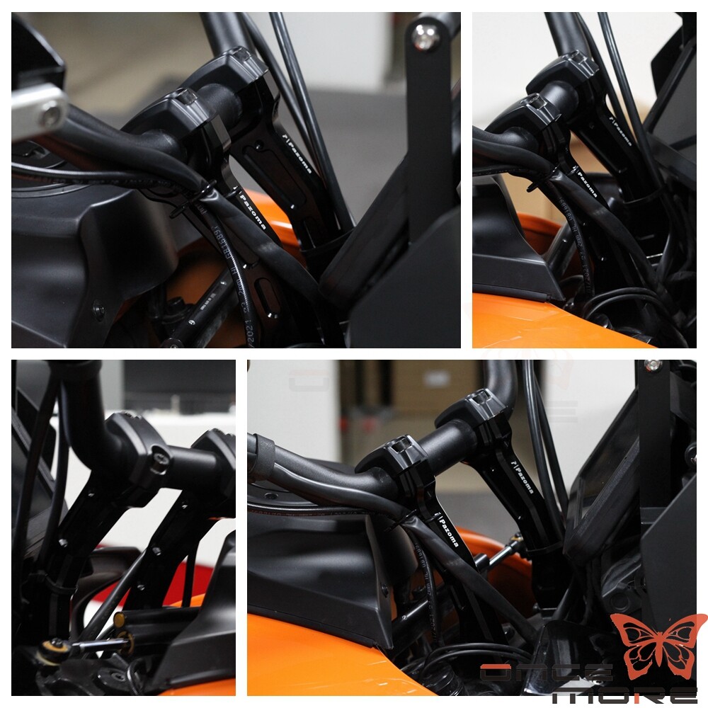 Handlebar 6.3'' Pullback Riser Backward 1'' For Harley 1250 Special RA1250S