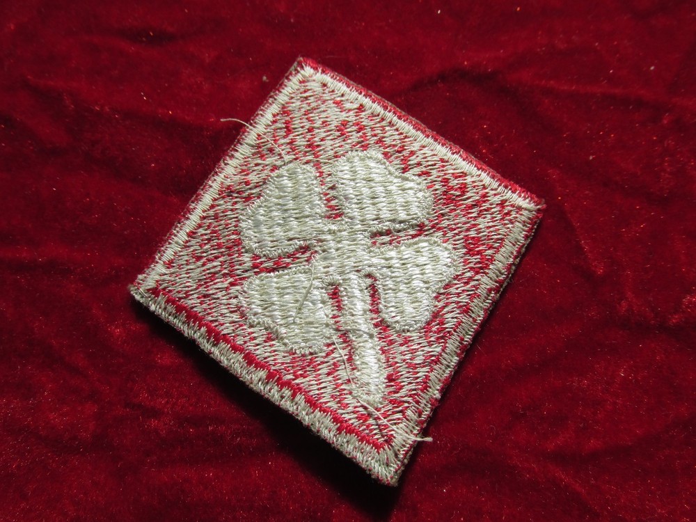 WW2 Fourth Army Patch cut edge fully embroidered no glow