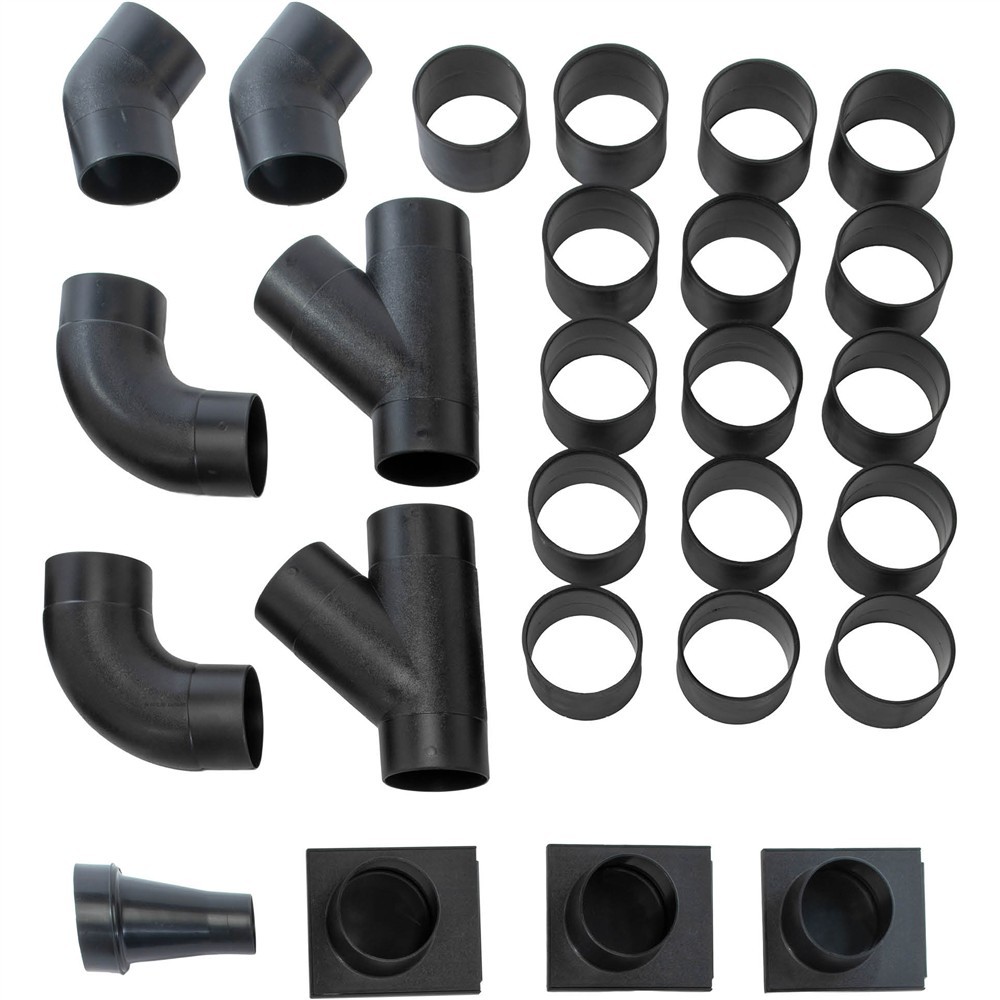 T34593 4" Clear Pipe Dust Collection Kit