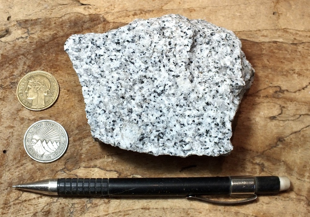 granite - teaching hand/display specimen of typical granite
