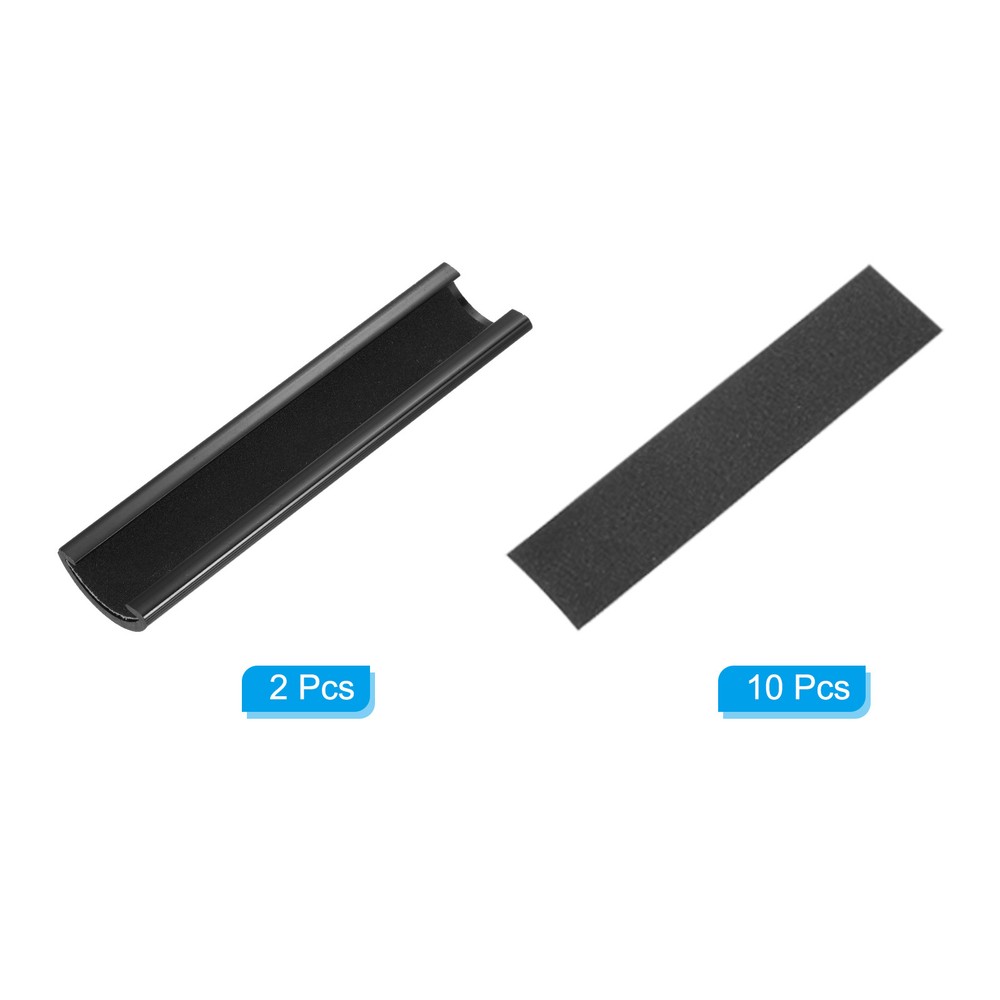 2Pcs Billiard Pool Cue Tips Sander Shaper with Replacement Sandpaper, Black